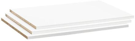 Legplankenset Genua (3 Stuks) - 73 Cm - Spaanplaat - Wit