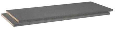Legplankenset Napoli (2 stuks ) - grijs - 105 cm - Leen Bakker