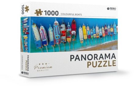 legpuzzel Colourful Boats karton 1000 stukjes