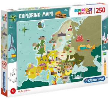 Legpuzzel Exploring Maps: Monumenten 250 Stukjes