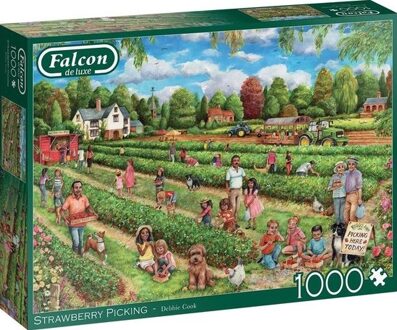 legpuzzel Strawberry Picking 68 x 50 karton 1000 stukjes