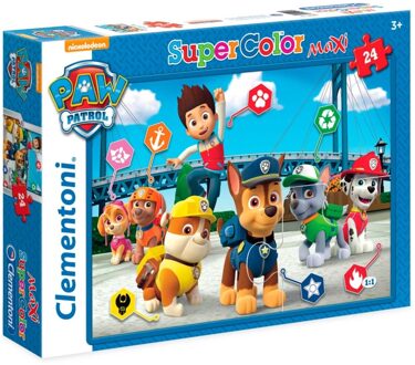 Legpuzzel Supercolor Paw Patrol 24 Stuks