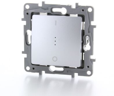 Legrand Controleschakelaar 2-polig Inbouw Niloe Aluminium