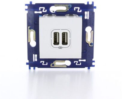 Legrand Living Light - dubbele inbouw USB lader - 5V - schroefbevestiging