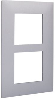 Legrand Vanela Next Dubbele Afdekplaat Horizontaal/verticaal Grijs 57mm