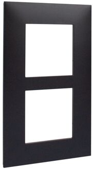 Legrand Vanela Next Dubbele Afdekplaat Horizontaal/verticaal Zwart 57mm