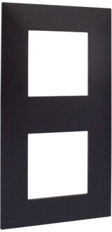 Legrand Vanela Next Dubbele Afdekplaat Horizontaal/verticaal Zwart 71mm