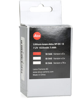 Leica Leica accu BP-DC15 - D-Lux (Typ 109), D-Lux 7 en D-Lux 8