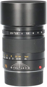 Leica Tweedehands Leica Summarit-M 75mm f/2.5 - Zwart CM9809