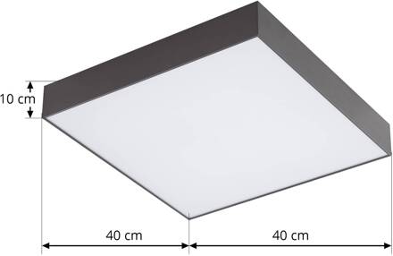 Leicy LED plafondlamp RGB color flow 40cm zwart, wit