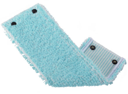 Leifheit Clean Twist XL vloerwisser vervangingsdoek drukknoppen - Super Soft - 42 cm Blauw