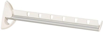 Leifheit Kledinghaak - 1x - inklapbaar - kunststof - wit - 31 cm