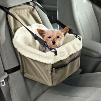 Leisure Solid Hond Auto Seat Cover Opvouwbare Hangmat Pet Carriers Bag Carrying Voor Kleine Honden Transportin Perro Autostoel Hond groen / S