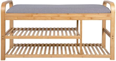 Leitmotiv Bankje Arch Double Shelf - Grijs