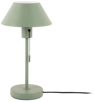 Leitmotiv Table lamp Office Retro metal grayed jade Groen