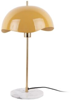 Leitmotiv - Table Lamp Waved Dome Geel