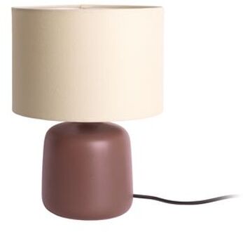 Leitmotiv Tafellamp Alma Straight - Chocoladebruin