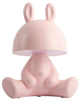 Leitmotiv tafellamp Bunny roze oplaadbaar