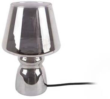 Leitmotiv Tafellamp Classic - Glas Chroom - 25x16cm Zilver