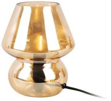 Leitmotiv Tafellamp - Glas - Vintage - Amberbruin