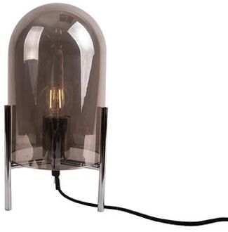 Leitmotiv Tafellamp Glass Bell 30 Cm E27 Glas 40w Donkergrijs