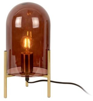 Leitmotiv Tafellamp Glass Bell - Chocoladebruin