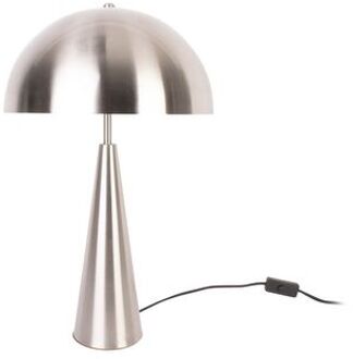 Leitmotiv Tafellamp Sublime - Metaal Geborsteld Nikkel - Ø30x51cm Zilver