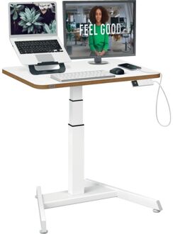 Leitz Ergo Elektrisch Zit-Sta Bureau (80x60 cm) met sta-op herinneringsfunctie Tafel