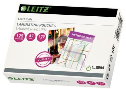 Leitz Lamineerhoes Leitz A7 2x125micron EVA 100stuks