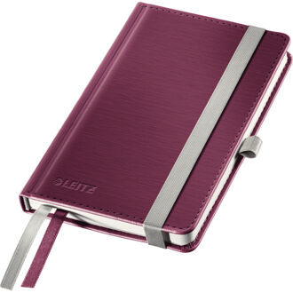 Leitz Notitieboek Leitz Style harde kaft A6 gelinieerd granaatrood