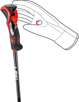 LEKI airfoil 3d skistok heren - Zwart - 120