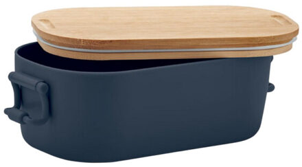 Lekker pp plastic lunchbox 700ml - maat One size Zwart