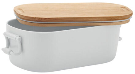 Lekker pp plastic lunchbox 700ml Wit - One size