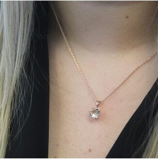 Leliehangers - Oostenrijks kristal Wit en roségoud