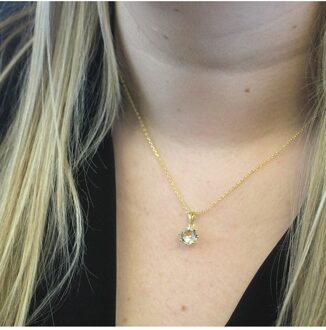 Leliehangers - Oostenrijks kristal Wit & Goud - One Size