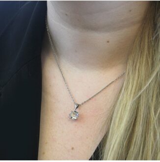 Leliehangers - Oostenrijks kristal Wit Zilver