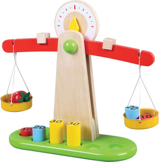 Lelin Toys Weegschaal Junior 30 X 26,8 Cm Hout 11-delig