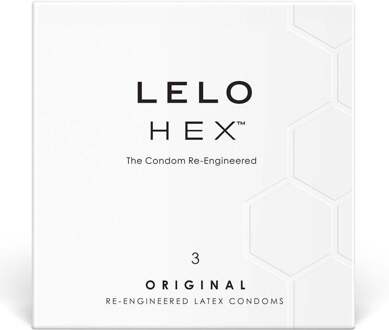 LELO HEX Original Condooms - 3 Stuks