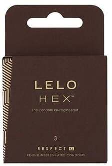 LELO HEX XL Respect Condooms - 3 stuks