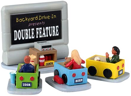 Lemax Backyard Drive-In Set Of 4 Multikleur