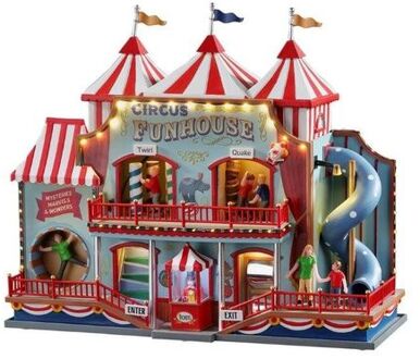 Lemax 'Circus Funhouse' - Verlichte attractie met animatie & Multicolor