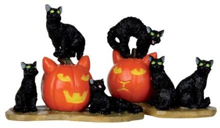 Lemax Halloween Cats -  Set Of 2