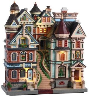 Lemax 'Houses On A Hill' - Verlicht gebouw - Exclusief adapter Multicolor