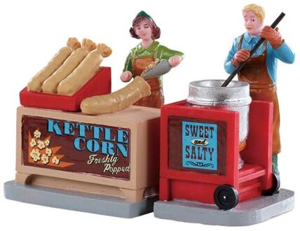 Lemax Kettle Corn Stand -  Set Of 2