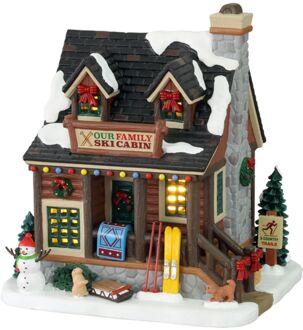 Lemax 'Our Family Ski Cabin' - Verlicht gebouw - Exclusief adapter Multicolor