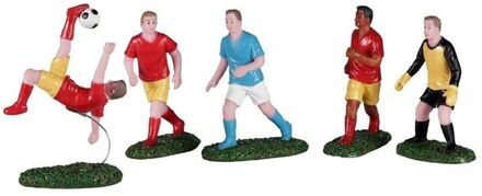 Lemax Playing Soccer, Set Of 5