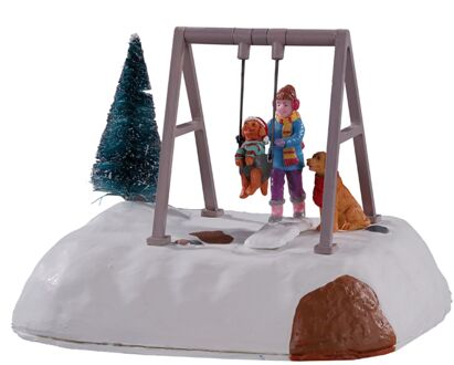 Lemax 'Puppy Gets A Swing Ride' - Figuur met animatie Multicolor