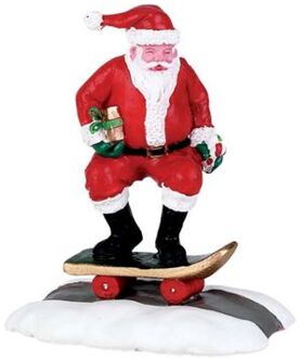 Lemax Skateboard Santa