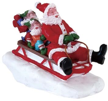 Lemax Sledding with santa