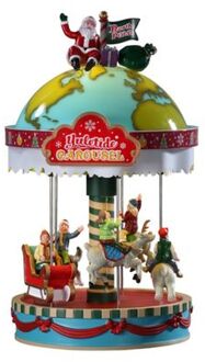 Lemax 'Yuletide Carousel' - Verlichte attractie met animatie & Multicolor